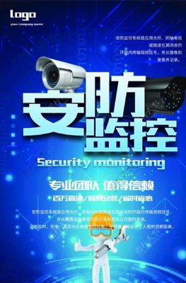 安防監(jiān)控海報(bào)
